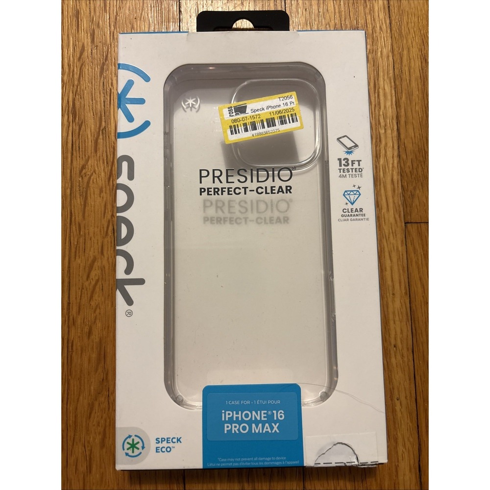 Speck Presidio Perfect-Clear Case for iPhone 16 Pro Max